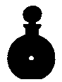 Silhouette of Hole In One Decanter