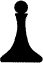 Silhouette of 3/4 Litre Ships Decanter