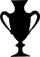Silhouette of 24cm Handled Trophy