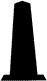 Silhouette of 20cm Obelisk: Cleopatra